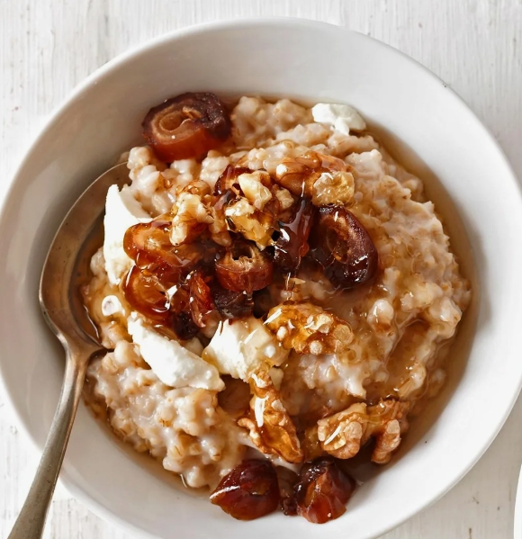 овсяная каша с финиками